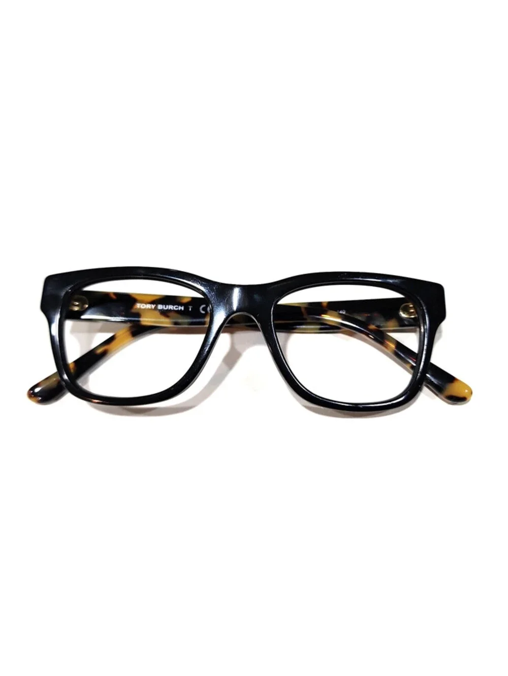 Tory Burch TY2098 1759 Black Tortoise Oval Eyeglasses 48-18 140